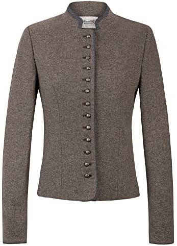 Heimatgwand Damen Elisabeth Trachtenjacke, nuss Schiefer, 40