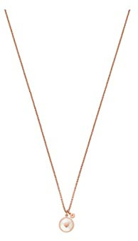 Emporio Armani Necklace for Women Sentimental, Total length：450+70mm, Size Pendant: 17x15mm Rose Gold Stainless Steel Necklace, EGS2903221