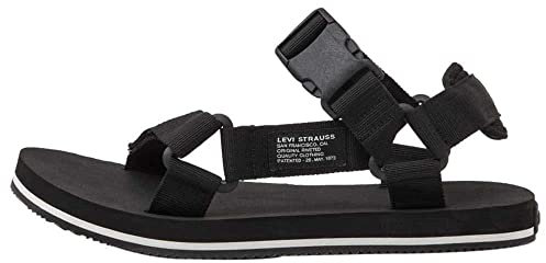 LEVI'S Tahoe Refresh Sandals 234193-752-59, Mens sandals, black, 46 EU