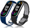 Th-some Armband für Xiaomi Mi Band 7, 2PCS Verstellbares Sport Ersatzarmband für Xiaomi Mi Band 6/Xiaomi Mi Band 5 Smartwatch, Silikon Sport Uhrenarmband Kompatibel mit Xiaomi Mi Band 7/6/5