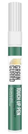 GRAIN GUARD Lápices de retoque y reparación de arañazos | GRIS ANTRACITA MATE (RAL 7016) | Multi-superficie | Muebles, Encimeras, Puertas y Ventanas | 10ml
