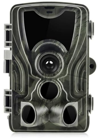LMHOME Trail Camera 58MP HD Game Hunting Camera | Visione notturna | Attivato dal movimento | Fotocamera impermeabile per la fauna selvatica per il monitoraggio del cortile | Video 2.7K | Obiettivo