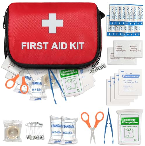 Trousse de Premiers Secours, Kit de Survie Complète, Mini Boite Medical (A)