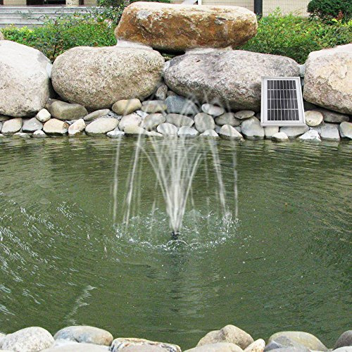 SOLAR dammpump trädgård brunn Oasis 250-1 solfontän fontän vattenspegel dammpump 2,5 watt, max. 250 l/h max. 0,9 m lång trädgårdsdamm med stabil aluminiumram