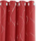 Deconovo Blackout curtains, Eyelet Silver Wave Line Foil Printed Curtains, Thermal Insulated Curtains for Doors, 52 x 90 Inch(Width x Length), Red, 2 panels