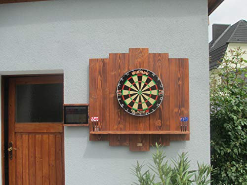WDS Darts Sports Outdoor - Bersaglio per freccette Surround (protezione da parete per arti, anello di raccolta, anello per freccette) (universale: tablet da 10 pollici)