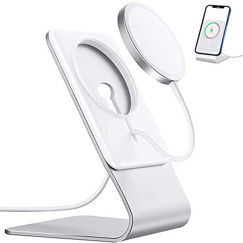 FULAIM Aluminium Ständer für MagSafe Ladegerät Kompatibel mit MagSafe Ladegerät für iPhone 16/15/14/13/12, Pro/Pro Max/Plus (Mag-Safe Nicht im Lieferumfang Enthalten)