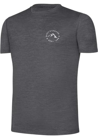 Black Crevice herr Black Crevice Merino T-shirt för män T-tröja