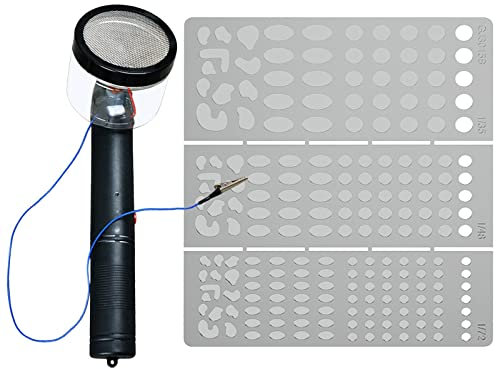 Aplicador de Flocado de Hierba Estática, de Flocado Electrostático para Modelado de Construcción de Bricolaje de Ar, Plantilla GJ3015B