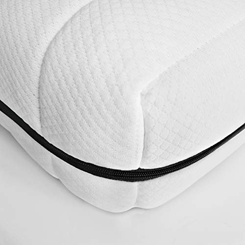 Mister Sandman Schaumstoffmatratze 140 x 200 cm H3 Rollmatratze 11 cm hoch atmungsaktiv mit waschbarem Mikrofaserbezug für Erwachsene und Gäste