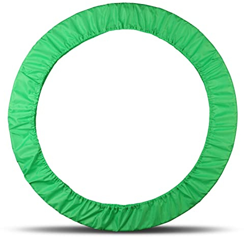 DRUNA Funda de Aro de Gimnasia Rítmica Indigo Tamaño Universal 60-90 cm | Ideal para Competencias y Entrenamientos Verde Claro