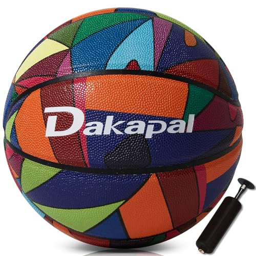 Dakapal Basketball Nr. 7 PU feuchtigkeitsabsorbierend wasserdicht starker Aufprall Indoor Outdoor Erwachsene/Jugendliche Basketball Wettbewerb Training Praxis Ball