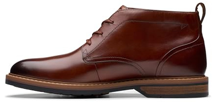 Clarks Aldwin Chukka Mens Mid Tan Lea, 8.5