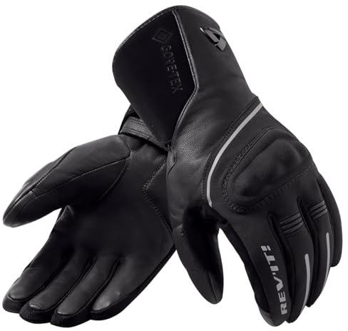 REV'IT! Stratos 3 GTX Adventure Touring - Guantes de motocicleta para mujer (negro - S)