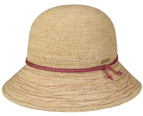 Stetson Mivella Glockenhut Raffia Damen Sommerstrohhut Gartenhut Natur S (54-55 cm)