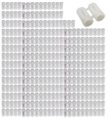 Confezione da 900 tasselli di espansione piccoli, 5 mm, colore bianco, accessori per fissaggio sicuro in vari materiali da parete