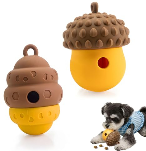 TAIZER Giochi Cani Intelligenza, Gioco Interattivo per Cani, Giocattoli da Masticare per Cani in Silicone Alimentare, Gioco Cane Indistruttibile, Giocattoli Per Cani di Piccola Media Grande Taglia