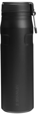 Stanley 1913 IceFlow Bottle Twist Flip 0.71L - Cold for 17 Hours - Iced for 4 Days - Dishwasher Safe - Recycled Stainless Steel - BPA Free - Double Wall Vacuum Insulation - Black 2.0