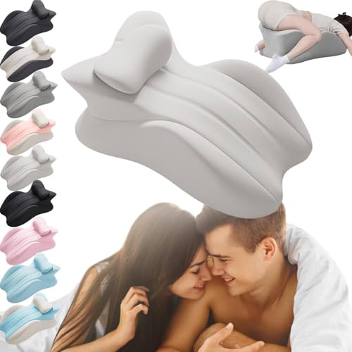 Cojín de cadera para parejas, almohada multifuncional para levantamiento de cadera, cojín de glúteos para parejas, almohadas de cuña de espuma viscoelástica cómodas multiposición, proporciona apoyo