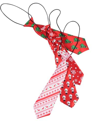 ROMISBABA 4 St Julslipsar för Pojke Elastisk Polyester Festliga Accessoarer för Pojkar och Flickor Juldräkt Uppträdande Tillbehör