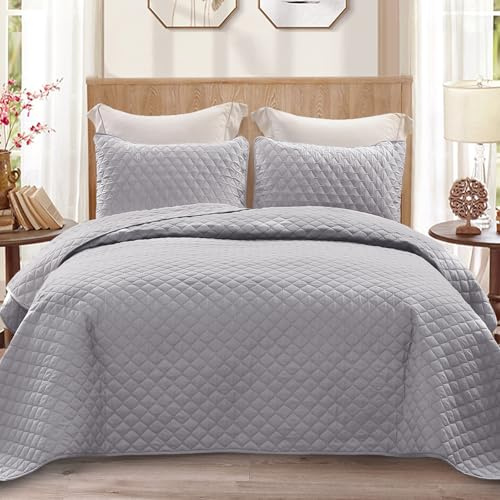 Exclusivo Mezcla Colcha 240×260cm, Suave y Ligera, Reversible Gofrado