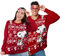United Labels Snoopy Weihnachtspullover Unisex, Rot, S, Winter Strickpullover, Pullover für Herren und Damen