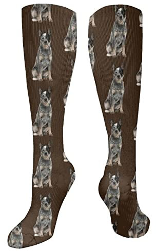 Australian Cattle Dog Kompressionssocken für Damen und Herren, Zirkulation 15-20 mmHg ist die beste Unterstützung für sportliches Laufen und Radfahren