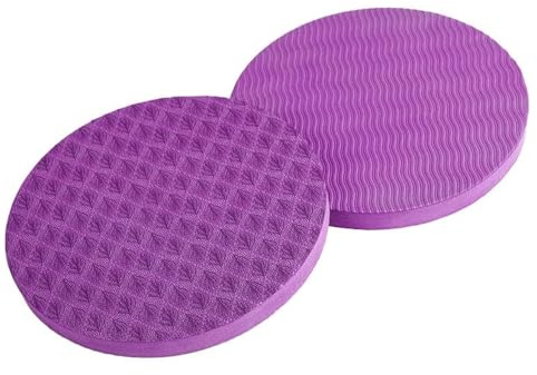 2Pcs Yoga Knee Pads Anti Slip Foam Support Cushions Balance Pad Kneeling Pad for Knees, Hands, Wrists and Elbows physiotherapy/Pilates/endurance/core stability/strength training (purple)