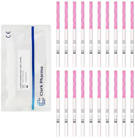 20 x Tiras de Prueba de Cannabis | Pruebas de Orina para Cannabis | Kit de Detección Rápida de Marihuana