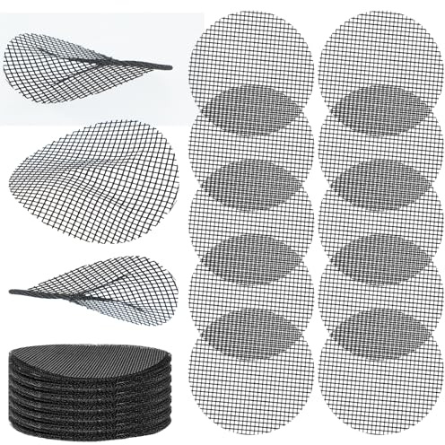 oruola Lot de 100 coussinets ronds en maille pour pot de fleurs, 5,1 cm, pour éviter la perte de terre, insert de drainage pour fond de bonsaï, plantes en pot pour jardin et extérieur