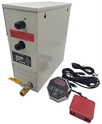 Vaporizador de Sauna, 3kw/4.5kw Generador de vapor Kit generador de ducha de vapor for la sala de sauna SPA Máquina de fumigación con controlador digital(3kw)