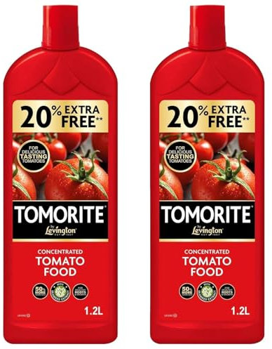 Concentrated Plant Food 1L (Pack of 2) – Tomato Feed for Plants with Seaweed Extract Tomato Plant Food, Tomato Food, Tomorite Feed for Growbags & Pots