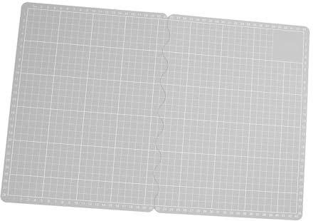 HEEPDD Vikbar A4 PVC-skärmatta, grå, Slät Yta för Modellbygge, Sömnad, Hantverksprojekt, Bärbar Design