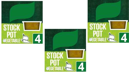 Vegetable Stock Pot 112g 3 Pack,These concentrated stock pots dissolve easily in boiling water to deliver a deep, full-bodied vegetable taste.
