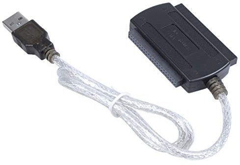 Gaoominy USB 2.0 a IDE SATA 2.5 3.5 Disco Duro HDD Adaptador de Cable conversor Negro