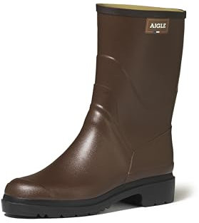 Aigle Herren Økologison Gummistiefel, Braun, 43 EU