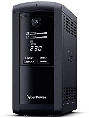 CyberPower VP700EILCD Value Pro Computer Power Supply, 390 W, 230 V, Black