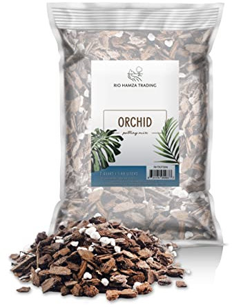 All Purpose Orchid Mix Potting Soil Indoor Plants (2 Quarts), All Natural Bark & Organic Perlite for Plants