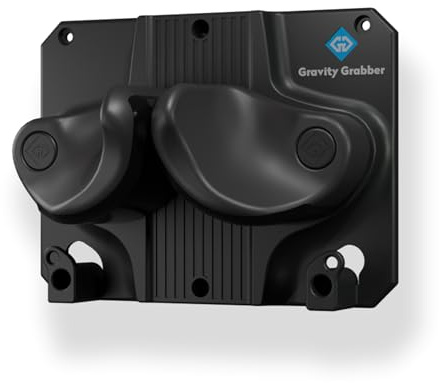 Gravity Grabber Supporto da Parete per Sci e Snowboard - Salva Rocker, Punte e Code dai Danni - 1x - Nero