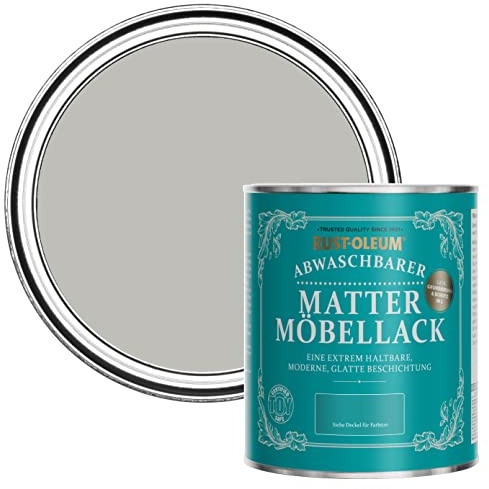 Rust-Oleum Grey Furniture & Skirting Board Paint in Matt Finish - Flint 750ml