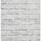 JOLIHOME Backstein Tapete Vintage Selbstklebende Weiß Tapete Ziegelstein Tapete Steinoptik 44x1000cm Dekorative für KüChe Schlafzimmer Wohnzimmer