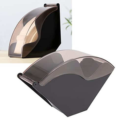 Topyond Soporte De Almacenamiento De Papel De Filtro De Café Para Ventiladores V60, Caja A Prueba De Polvo, Conveniente Estante Dispensador Ultimate Café Companion