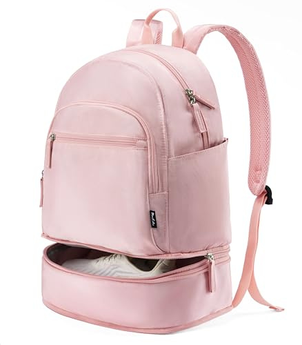 Uselike Gym Backpack for Women Men, Lightweight Gym Bag with Shoe Compartment, Waterproof Workout Backpack with Wet Pocket