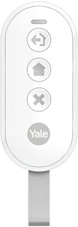 Yale Porte clés d'alarme - Armement partiel ou Complet de l'Alarme, Désarmement - Polyvalent, Peut Servir en Bouton de Panique ou Sonnette - Fonctionne jusqu'à 1km de la Centrale d'alarme Yale