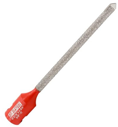 DIATOOL Diamond Mortar Raking Bit - Tuck Pointing Bit with Carbide Tipped for Granite Marble Concrete Masonry Stone Removals Vacuum Brazed Bit M14 Thread(8 * 121mm)