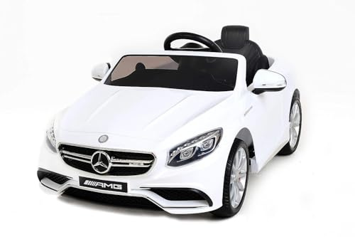 Mercedes AMG S63 eléctrico Infantil 12V para niños - Blanco
