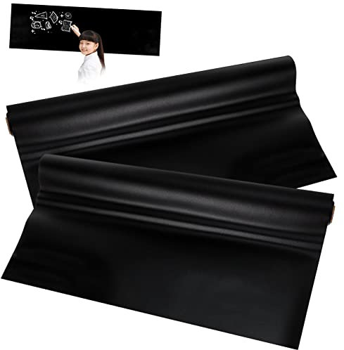 SHINEOFI 2pcs Blackboard Sticker Self-Adhesive Blackboard Film Whiteboard Chalkboard Stickers Easy to Apply for Kitchen Office School