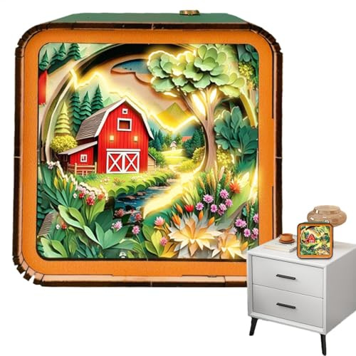 Luce notturna 3D per puzzle in legno,Luce notturna per puzzle in legno