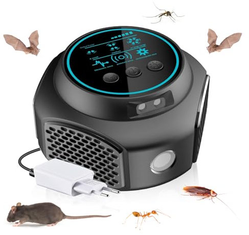 Aolawco Ultraschall Maus und Ratten 360°, Ultraschall Mäuseabwehr mit Stecker, Mäuseabwehr Rattenabwehr mit Ultraschall, Ultraschall Gegen Ratten für Nagetiere, Mäuse, Eichhörnchen, Spinnen, Plötze