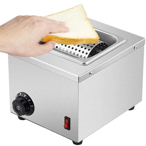 KRQDBCZ Esparcidor de Mantequilla eléctrico, Rodillo de Mantequilla de Pan de Acero Inoxidable para Pan, Temperatura Ajustable de 30-80 °C, extensión Uniforme de 360 °